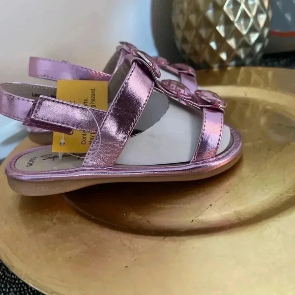 SQUEAKY FEET PINK & BLING SANDALS NIB SIZE 10 - Picture 3 of 9